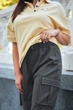 Жіночі брюки plus size з тканини тіар з високою посадкою Seventeen 2XL Зелений (2000000153773) - зображення 2