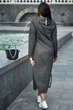 Жіноча сукня plus size з тринитки з люрексом з капюшоном Seventeen 3XL Чорний (2000000154237) - зображення 6