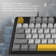Клавіатура Ajazz AK980 MAX Magnetic switches Black Gray Yellow (AK980-MAX-M-BGY) 327447 - зображення 7