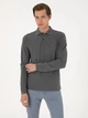 Поло довге чоловіче Pierre Cardin G021SZ082-000-2314481 (Antrasit Melanj) XL Темно-сіре (8683859229642) - зображення 1
