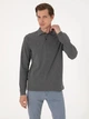 Поло довге чоловіче Pierre Cardin G021SZ082-000-2314481 (Antrasit Melanj) XL Темно-сіре (8683859229642) - зображення 4