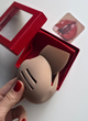 Силиконовый чехол для спонжа бежевый Silicone Makeup Sponge Holder Beige - изображение 5