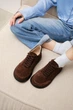 Женские кеды PARADIZE SHOES темно-бордового цвета из натуральной замши 38 размер (стелька 25,4 см) - изображение 6