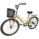 Велосипед SPARK CITY MIRA (колеса - 26", стальная рама - 17") с корзиной светло-бежевый - изображение 2