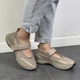Женские кроссовки ITstyle кожаные с липучкой Бежевые 40 (1483) - изображение 5