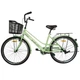 Велосипед SPARK CITY MIRA (колеса - 26", стальная рама - 17") с корзиной светло-салатовый - изображение 3