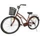 Велосипед SPARK CITY VISTA (колеса - 28", стальная рама - 18") с корзиной темно-бордовый - изображение 2