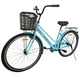Велосипед SPARK CITY MIRA (колеса - 28", стальная рама - 18") с корзиной светло-голубой - изображение 2