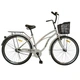 Велосипед SPARK CITY VISTA (колеса - 28", сталева рама - 18") з кошиком світло-сірий - зображення 1