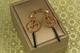 Серьги подвески Xuping Jewelry часы 5 см золотистые - изображение 1