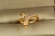Кольцо Xuping Jewelry Змея раздвижная 18+ золотистое - изображение 1