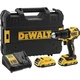 Дриль-шурупокрут ударний DeWalt XR Li-Ion 18В акб 2А·год 65Нм 450-1650об/хв патрон 13мм кейс 1.2кг - изображение 1