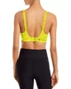 Спортивний жіночий топ by Stella McCartney Women Plus Size Brand Logo Padded Sports Bra HS8198 жовтого кольору для йоги фітнесу залу Розмір 4XL - зображення 5