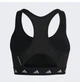Спортивний жіночий топ Powerreact Training Medium-Support Techfit Bra для фітнесу та занять спортом чорного кольору Розімір XS - зображення 4