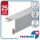 Планка сайдинга ПВХ FaSiding наружный угол Standard/BlockHouse Маковые зерна 3.05 м - изображение 1