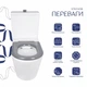 Унитаз напольный Qtap Freedom инклюзивный Rimless безободочный с сиденьем Soft-close WHITE QT22226098W - изображение 4