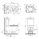 Унитаз-компакт Mixxus Premium Ellipse-0402-R 660x390x855mm, система смыва RIMLESS - изображение 8