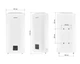 Водонагреватель "Плоский" Mixxus EWH-10100 FLAT DRY накопительный 100 л, сухой тен 2 kW (WH0599) - изображение 2