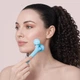 Электронный ультразвуковой ролик для лица GESKE Sonic Facial Roller 4в1 аквамариновый - изображение 2