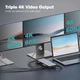Порт-репликатор Digitus USB-C > 3xHDMI/2xDP/4xUSB-A/USB-C/RJ54/DC/Audio - изображение 8