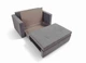 Диван раскладной прямой Tobi Sho Аркс 150×93 см велюр Fiore, серый (Grey) - изображение 5