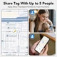Bluetooth-мітка Air Tracker для пошуку предметів (4 шт.) з функцією пошуку ключів, сумісна з Apple Find My (тільки iOS), водонепроникність IP67 (my-17140) - изображение 2
