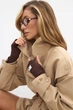 Тренч з високою горловиною OW003 2602050500110 L/XL Бежевий - изображение 10