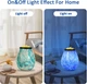 Скляний електричний підігрівач воску (Wax Warmer) з PTC-нагрівом, LED-підсвіткою 7 кольорів та знімною силіконовою тарілкою для ароматичних кубиків - изображение 3
