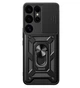 Чехол Primo Shockproof для Samsung Galaxy S26 Ultra (SM-S948)- противоударный, с подставкой и шторкой для камеры - Black - изображение 1