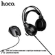 Набір Gaming Combo HOCO Handsome luminous keyboard mouse headset set DI86 (UA/EN/ua Layouts) Black - зображення 6
