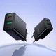 Адаптер сетевой HOCO C to C cable Leader charger set CS94A |1USB/1Type-C, PD/QC, 20W/3A| Black - изображение 8