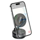 Автомобільний тримач Hoco H86 Dragon manual suction cup magnetic holder Black - изображение 7