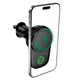 Автомобільний тримач із бездротовою зарядкою Hoco HW36 electric rotating magnetic wireless 15W Black - изображение 4