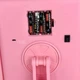 Сенсорне дзеркало з підсвіткою для макіяжу, потрійне косметичне LED дзеркало з збільшенням x2/x3 та регулювання яскравості, настільне дзеркальце з світлодіодами та USB живленням, рожеве, MM-001-Pink - зображення 12