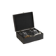Подарочные наборы Whisky Stones Moltis Relax Original для мужчин, 8 шт кубиков + 2шт бокал Saxum Коробка деревянная черн + мешочек, щипцы, подставка (MR-1009) - изображение 1