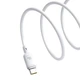 Кабель Baseus Silky Series Fast Charging USB - Type-C 100W/1m White - изображение 2