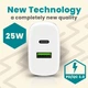 Зарядний пристрій everActive SC-370Q White, 1xUSB+1xUSB-CQ3.0+PD 25W, AC220V - зображення 9