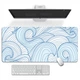 Игровой Коврик для Мыши 900x400x4мм (XXL) Дизайн Sea Waves. Гладкая Поверхность, Прорезиненный. Толщина 4 мм - изображение 6