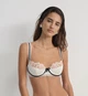 Бюстгальтер Evie Floral Underwire Bra від бренду For Love & Lemons, у ексклюзивній колаборації з Victoria's Secret,Молочний з різнобарвним ,без push-up,75D - изображение 1
