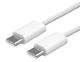Кабель USB-C to USB-C для iPhone 15, 16, 17 (1м) 60W Fast Charge, White - зображення 2