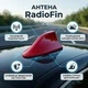 Автомобильная активная антенна «Плавник» RadioFin, червона - зображення 1