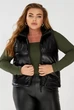 Жилет жіночий демісезонний екошкіра, колір чорний, 257R68 розмір L - зображення 6