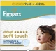Упаковка детских влажных салфеток Pampers Aqua Soft Touch 48 шт х 9 пачек (8006530140010) - изображение 2