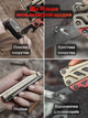 Мультитул NexTool Flagship Pro NE20203A 16 в 1 многофункциональный мультиинструмент EDC для кемпинга, туризма и выживания с плоскогубцами, ножницами, пилой и чехлом, бежево-коралловый - изображение 7