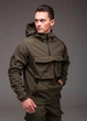 Мужская куртка - анорак Softshell демисезонная хаки M 2268 - изображение 2