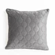 Подушка декоративна 50×70 ТЕП VELOUR темно-сіра Dark Grey, велюр, м’яка, антиалергенна - зображення 1