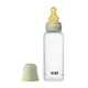 Дитяча пляшечка BIBS Baby Bottle Round Latex 270 мл Medium Flow (середній потік) Sage - изображение 1