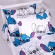 Простынь MirSon Полуторная 150х220 см Kids Time 17-0910 Stitch Vibes Violet Бязь (2200012553985) - изображение 2