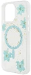 Панель Guess Resin Flowers Glitter MagSafe для Apple iPhone 16 Pro Turquoise (3666339429201) - зображення 2