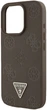 Etui Guess Grained Hot Stamp Peony Triangle Logo MagSafe do Apple iPhone 16 Pro Brązowe (3666339427849) - obraz 2